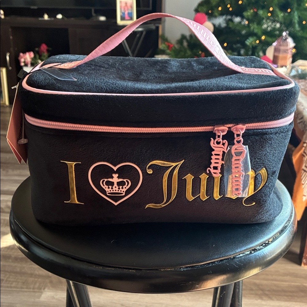 Juicy Couture Black and Pink Women's Bag